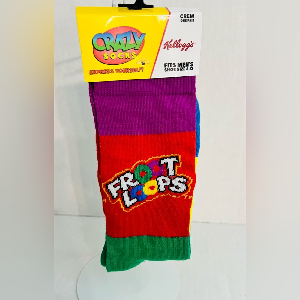 Crazy Socks Froot Loops Crew Socks